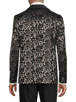 Novel Silk-Wool Smoking Jacket