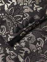 Novel Silk-Wool Smoking Jacket