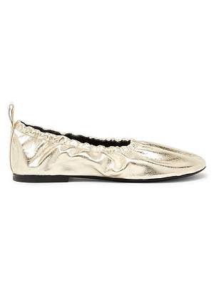 Leather Ballerina Flats