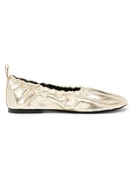 Leather Ballerina Flats