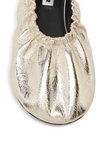 Leather Ballerina Flats