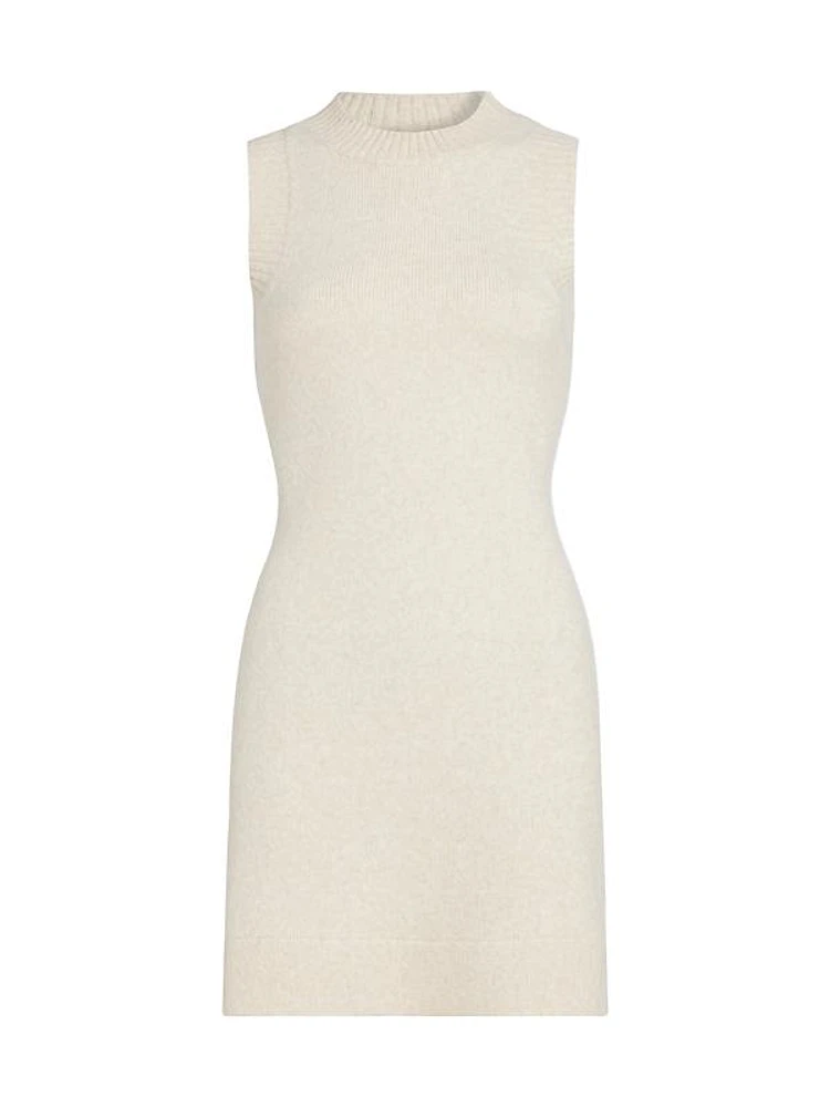 Rosa Knit Marled Wool-Blend Dress