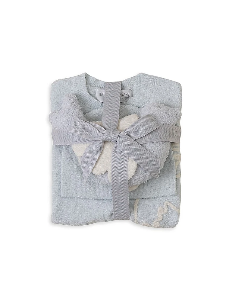 Baby's Coverall, Beanie & Buddie Set