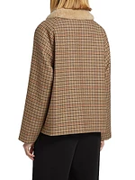 Apolin Check Wool & Cotton-Blend Parka