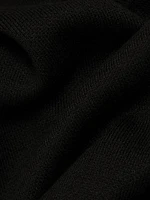 Knit Johnny-Collar Minidress