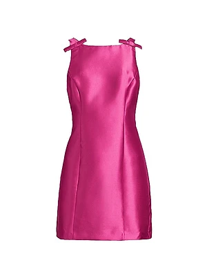 Chesca Satin Bow Minidress