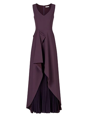 Aster Draped Flare Gown