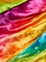 Spectral Gradient Velvet Cutout Midi-Dress