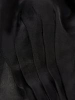 Ellis Floral Jacquard Organza Cocktail Dress