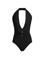 Areca Halterneck One-Piece Swimsuit
