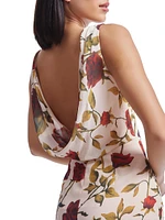 Cherilyn Floral Chiffon Sleeveless Gown