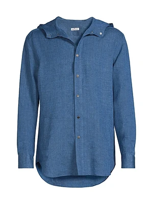 Mariano Hooded Linen Shirt