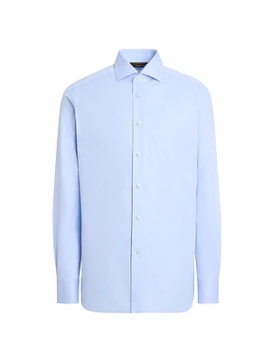 Sea Island Cotton Long-Sleeve Tailoring Shirt