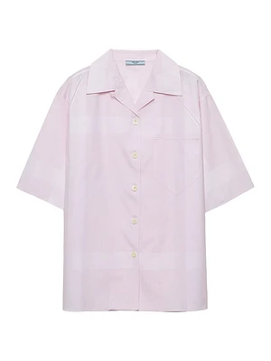 Cotton Shirt a Check Pattern