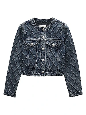 Cora Quilted Denim Jacket
