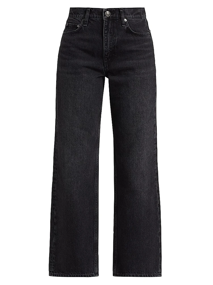 Shea High-Rise Straight-Leg Cropped Jeans