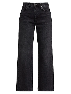 Shea High-Rise Straight-Leg Cropped Jeans