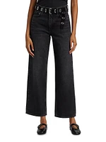 Shea High-Rise Straight-Leg Cropped Jeans