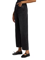 Shea High-Rise Straight-Leg Cropped Jeans