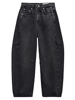 Charlie High-Rise Wide-Leg Barrel Jeans