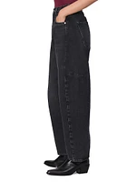 Charlie High-Rise Wide-Leg Barrel Jeans
