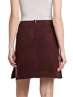 Brocade Wool-Cashmere Miniskirt