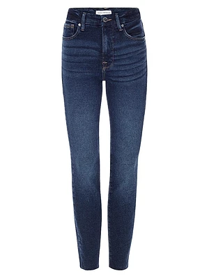 Good Legs Raw Hem Skinny Jeans