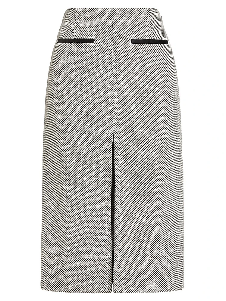 Lennon Soft Twill Midi-Skirt