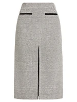Lennon Soft Twill Midi-Skirt