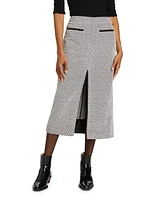 Lennon Soft Twill Midi-Skirt