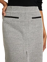 Lennon Soft Twill Midi-Skirt