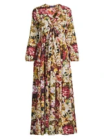 Angela Floral Cotton Maxi Dress