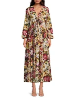 Angela Floral Cotton Maxi Dress