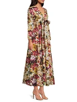Angela Floral Cotton Maxi Dress