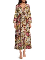 Angela Floral Cotton Maxi Dress