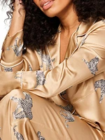 Mulberry Silk Panthère Pajama Set