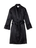 Mulberry Silk & Lace Robe