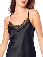 Mulberry Silk Lace Cami & Shorts Pajama Set