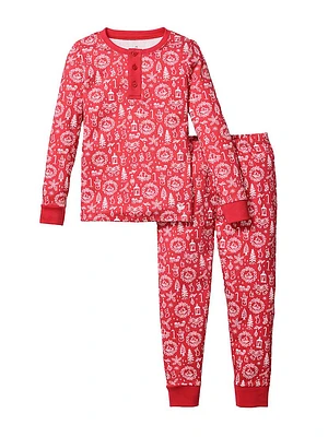 Little Kid's & Whimsical Winter Pajama Set