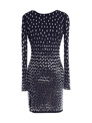 Nathalia Sequin-Embellished Minidress