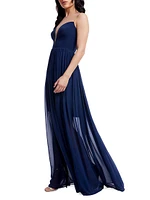 Eleanor Illusion Plunge Gown