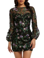 Mila Floral Organza Minidress