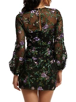 Mila Floral Organza Minidress