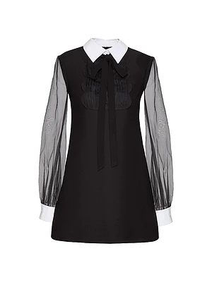 Crepe Couture Short Dress