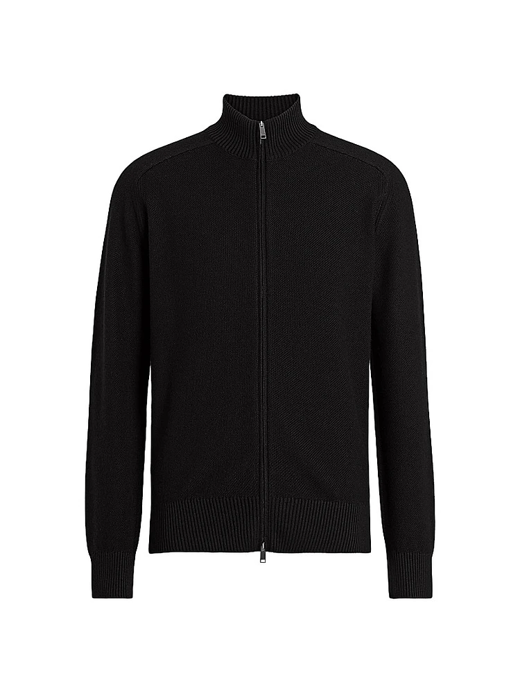 Cashseta Full Zip Cardigan