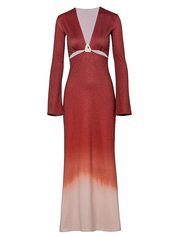 Manolo Ombré Maxi Dress