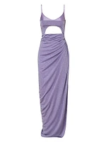 Islote Mino Ruched Cut-Out Maxi Dress
