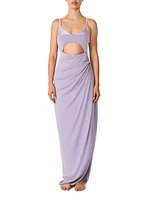 Islote Mino Ruched Cut-Out Maxi Dress