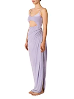 Islote Mino Ruched Cut-Out Maxi Dress