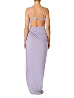 Islote Mino Ruched Cut-Out Maxi Dress